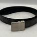 Coach Accessories | Coach Black Leather Monogram Logo Mod Plaque Reversible Belt Size 40 | Color: Black/Gray | Size: Os