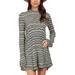 Free People Dresses | Free People Chevron Mock Neck Sweater Dress | Color: Blue/Green | Size: S