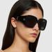 Gucci Accessories | Authentic New Oversized Gucci Grey Ladies Square Sunglasses Gg | Color: Black/Gold | Size: Os