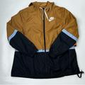 Nike Jackets & Coats | Nike Brown Women's Athletic Windbreaker Size L Euc | Color: Blue/Brown | Size: L