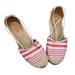 Anthropologie Shoes | Jasper & Jeera | Ivory Pink Striped Espadrilles 7 | Color: Cream/Pink | Size: 7