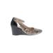 Cole Haan Wedges: Black Snake Print Shoes - Women's Size 9 1/2