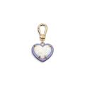 Coach Jewelry | Coach Enamel Heart Charm Pendant Gold Tone Glitter Opal | Color: Gold | Size: Os