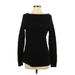 Ann Taylor LOFT Pullover Sweater: Black Solid Tops - Women's Size Small