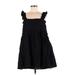 Shein Casual Dress - A-Line Square Sleeveless: Black Print Dresses - Women's Size 6
