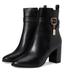 Coach Shoes | Coach Women's Olivia Block-Heel Booties Size: 6 New With Out The Box | Color: Black | Size: 6