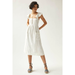 Anthropologie Dresses | Anthropologie Pilcro Flutter Sleeve Midi Dress - New Large | Color: White | Size: L