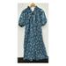 J. Crew Dresses | J Crew Smocked Neck Puff Sleeve Dress In Sea Blossoms | Color: Blue | Size: Xs