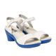 ART Damen 1475 Alfama Sandale mit Absatz, Nappa, Weiß, Blau, 40 EU