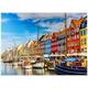 Nyhavn Harbor in The Center of Copenhagen, Denmark - Premium 1000 Piece Jigsaw Puzzle for Adults