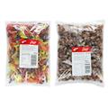 Ultimate Gummy Duo: Bulk Assortment of Chewy Treats - Fizzy Dummies 2kg and Fizzy Cola Bottles 3kg - 5,6