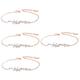 TENDYCOCO 4pcs Butterfly Blossom Bracelet Alloy Bracelet Students Bracelet Charm Bracelet Women Bracelet Bracelets for Women Bracelet for Women Anklet Fashionable and Versatile Miss Jewelry