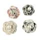 Set of 2/4pcs 60mm Pearl Camellia Brooch Pin Women Rose Flower Lapel Brooch Pin Wedding Pearl Brooches for Women Christmas