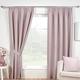 Sundour Eclipse Blackout Pencil Pleat Curtains Rose Pink 66x90 Fully Lined Curtain Taped Top