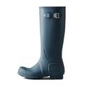 Hunter Men’s Original Tall Wellington Boots with Adjustable Gusset and Buckle, Men's Waterproof Wellington Boots, Certified Vegan (Blue, UK Footwear Size System, Adult, Men, Numeric, Medium, 8)