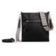 Umhängetasche GABOR "Silena" Gr. B/H/T: 25 cm x 24 cm x 4,5 cm, schwarz Damen Taschen Handtaschen hochwertig gewebte Gurtband und ein filigranes Logo