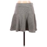 Lauren by Ralph Lauren Casual Skirt: Gray Plaid Bottoms - Women's Size 0 Petite