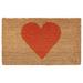 Latitude Run® Heart Non-Slip Indoor Door Mat Coir in Red/Brown | 30" W x 48" L | Wayfair 8FE9C0892BE14F30BD91E6E0863582A4