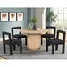 Latitude Run® 5 Pieces Round Dinette Set Wood in Brown | 31 H x 48 W x 48 D in | Wayfair B064210941804D4E95A30EA00B5A8880