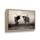 Union Rustic Texas Longhorns Crop by Debra VanSwearingen - Print on Canvas Canvas, Faux Fur in Black | 16 H x 24 W x 2 D in | Wayfair