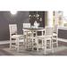 Red Barrel Studio® Milot Rectangular 42" L x 42" W Dining Set Wood in White | 36 H x 42 W x 42 D in | Wayfair C1E11857C4EC40A8AB5FC9BE0AD2BC5B