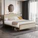 House of Hampton® Jeriod Platform Bed Upholstered/Metal/Linen | 43.3 H x 62 W in | Wayfair 6C610550EF0F4ED3B242DA75F1EEBAEE