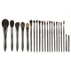 Ensemble complet de pinceaux de maquillage en bois de poils d'animaux brosse de maquillage de base