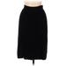 Sonia Rykiel Casual Midi Skirt Calf Length: Black Print Bottoms - Women's Size 38