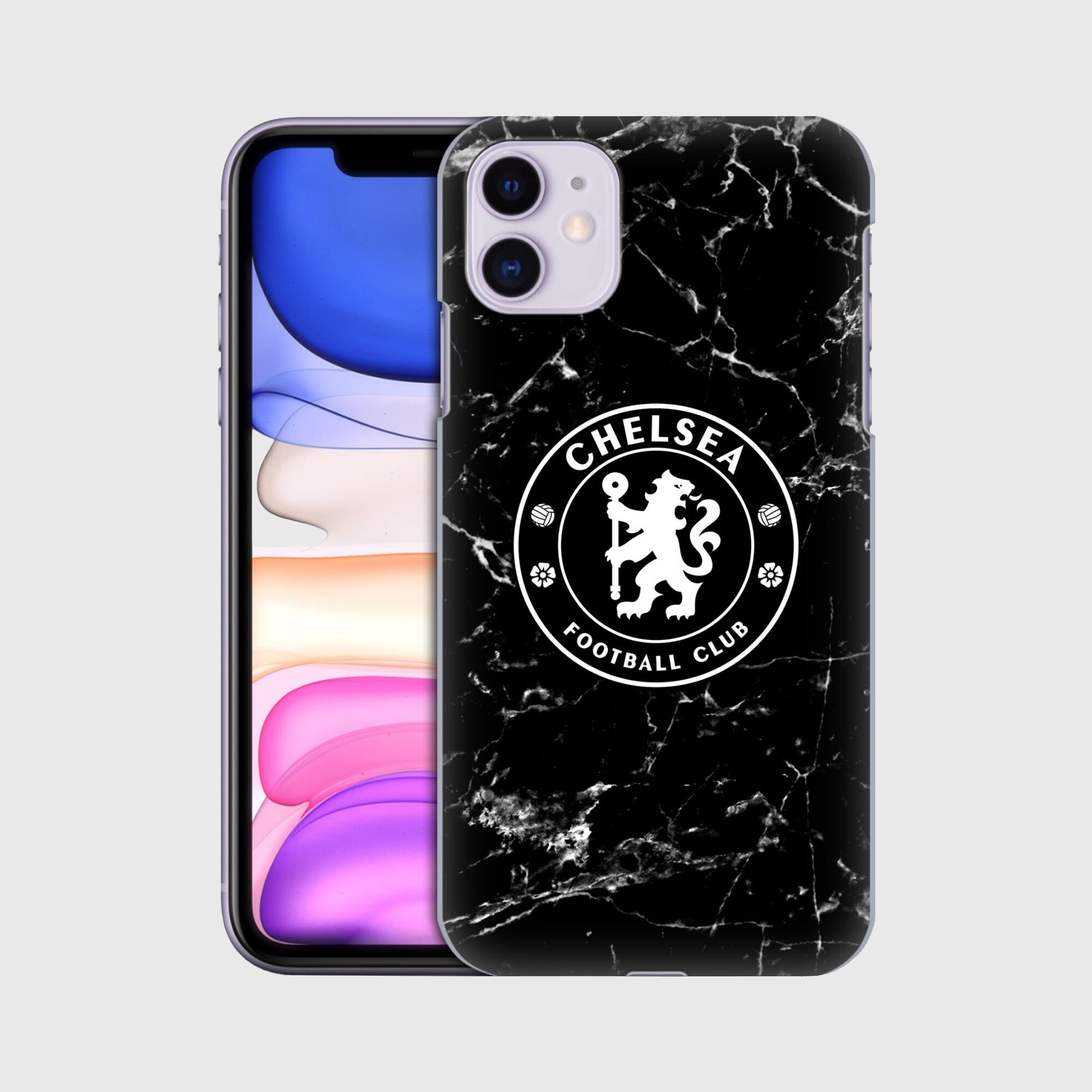 Chelsea Black Marble Hartschalen-Handyhülle – iPhone Image