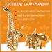 Saxophone Gold Lacquer Brass Sax for Musicians BeginnersPerfect Instrument for Aspiring Artists