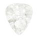 Exotic Plectrums - Celluloid White Pearl Guitar Or Bass Pick - 0.71 mm Medium Gauge - 351 Shape - 50 Pack