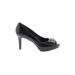 Alfani Heels: Pumps Stilleto Cocktail Party Black Print Shoes - Women's Size 8 - Peep Toe