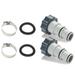 KUNyu 1 Set Replacement Hose Adapter Reusable Pool Hose Connector Durable Threaded Connection Pump Swimming Pool Parts