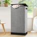 Laundry Hamper, Tall Collapsible Laundry Basket,Grey