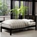 Platform Bed with Headboard, Twin Size Solid Wooden Bed with Wood Slat Support, Small Bed with Support Legs, Espresso