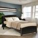 Wooden Bed with Headboard, Classic Design Twin Size Bed with Wood Slat Support, Platform Bed with Footboard, Espresso