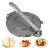 6.5in Tortilla Press Maker Pre Seasoned Cast Iron Press Non-Stick Corn Tortilla Maker Machine Cooking Plates Corn Tortillas Dough Pressing Tools Kitchen Supplies