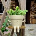 Hanging Planter Swing Face Plant Pot - Resin Face Planters Pots Succulent/String of Pearls Flower Pots Unique Sitting Sway Pots