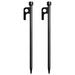 2 Pcs Cast Iron Outdoor Tent Pegs Tents Inflatable Metal Ground Pins Stakes for Lights