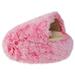 VANLOFE Plush Pet Beds for Pets Soft Big Plush Cushion Washable Dog Beds Self-Warming Sleeping Bed for Cats 60*60cm/23.6*23.6in Hot Pink