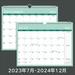 NUOLUX Monthly Hanging Calendar Count Down Calendar English Daily Calendar Wall Calendar