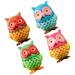 4 Pcs Small Bird Toys Owl Gift Home Accents Decor Fairy Gardens Animals Artificial Birds Owl Ornaments for Tree