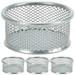 4 Pcs Mesh Paper Clip Containers Binder Clips Office Desktop Storage Tray Basket Student