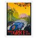 Visitez la GrÃ¨ce en Auto (Visit Greece by Car) - Automobile et Touring Club de GrÃ¨ce (Automobile Touring Club) - Vintage Travel Poster c.1930s - Fine Art Matte Paper Print (Unframed) 20x26in