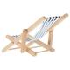 Dollhouse Lounge Chair Ornament Chairs Mini Deck Chair Mini Chaise Lounge Miniature Folding Chair Mini House Decoration