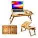 Portable Laptop Desk Foldable Lap Bed Tray Adjustable Table Stand Bamboo Desk