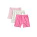 Bangyeer 3Pcs Girls Summer Safety Pants Anti-emptied Stretch Mid-rise Shorts