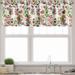 Ambesonne Garden Art Valance Pack of 2 Seasonal Flowers 54 X18 Multicolor