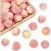 30Pcs Mini 1.3 Inch Artificial Fruit Peach Realistic Fake Fruit Lifelike Peach Simulation Foam Fruit Peach for Floral Arrangements Halloween Christmas Home Kichen Display Decor