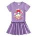 Sanrio Hello Kitty Kuromi My Melody Cinnamoroll 2023 Summer New Korean Children Clothing Short Sleeve Dress Baby Dresses